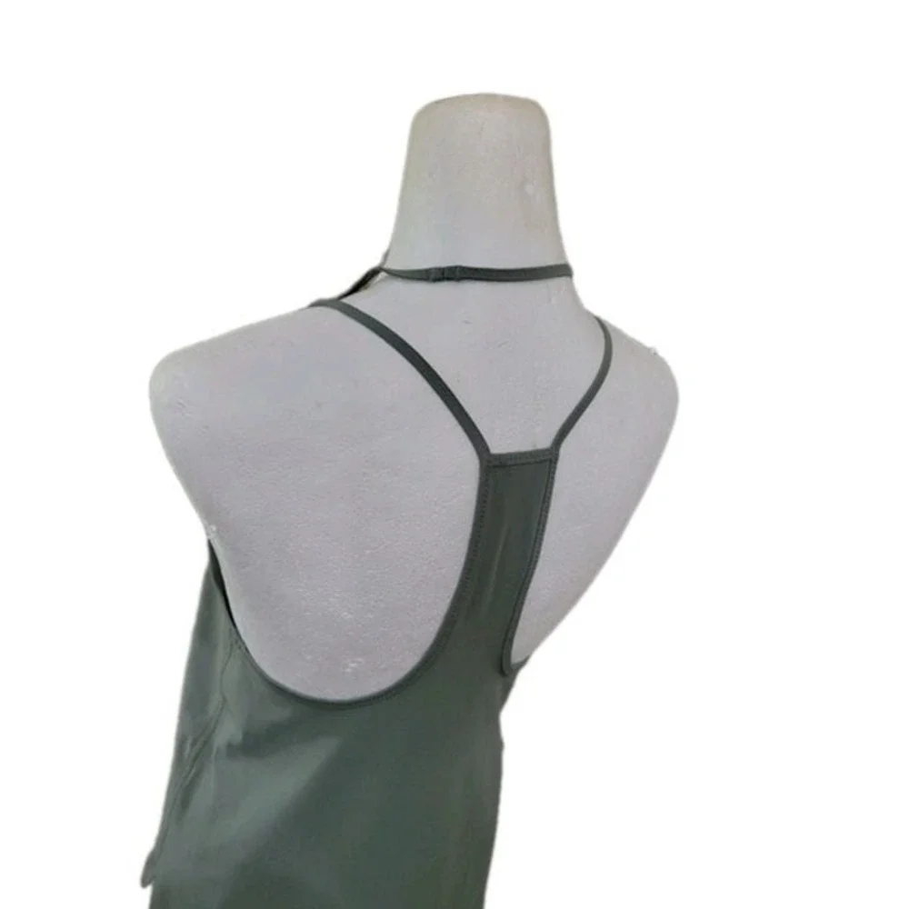 Athleisure Tank Top Racerback Summer Green Size 6 Breathable UPF‎ Gym Yoga